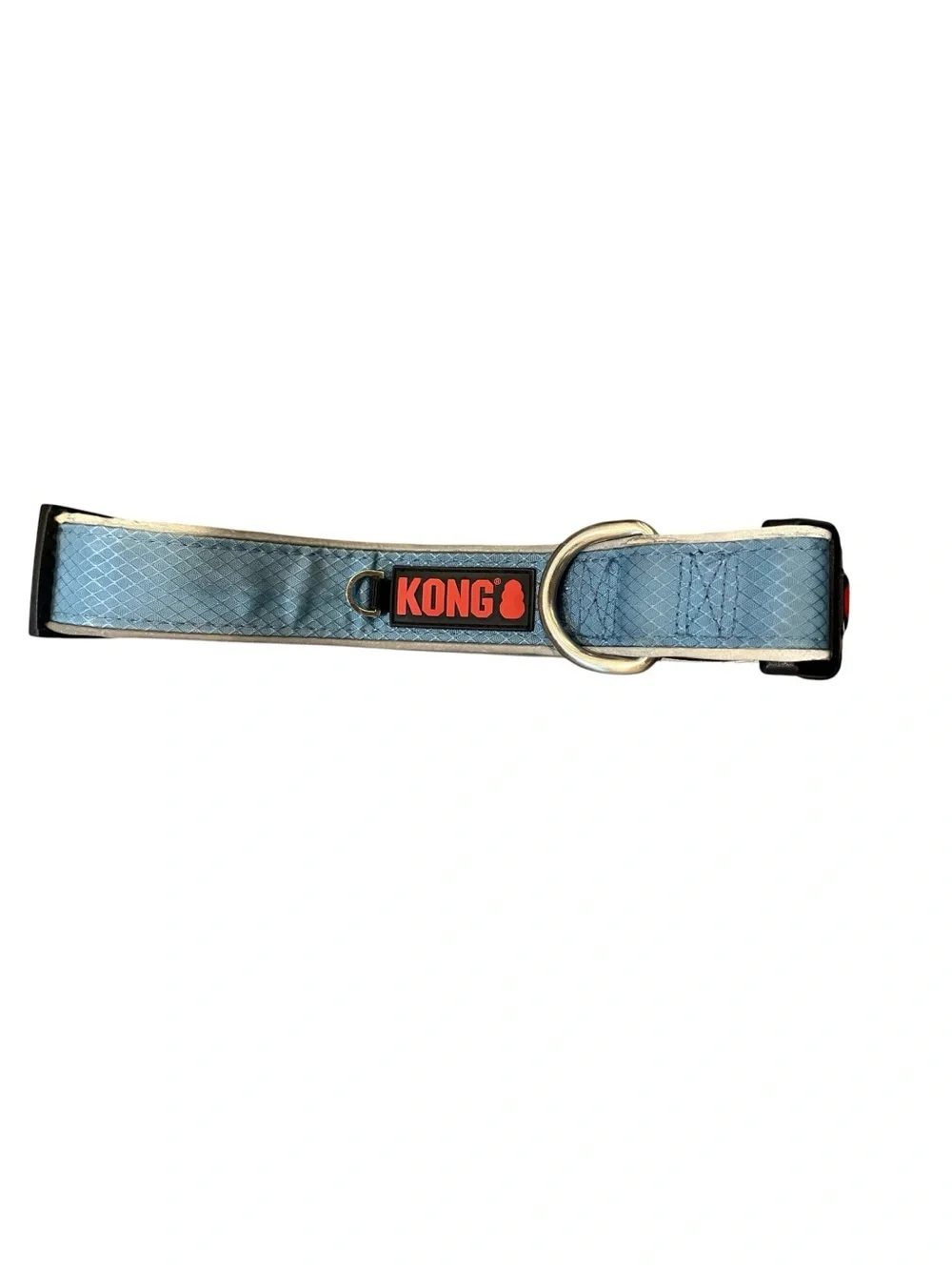 Kong Blue Dog Collar with Red Accent Buckle